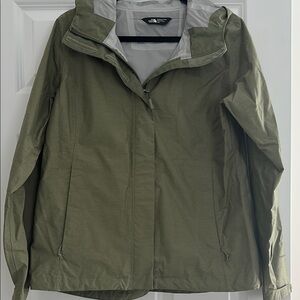 The North Face Women’s Olive Green Rain Jacket